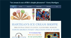 Desktop Screenshot of hartigansicecreamshoppe.com